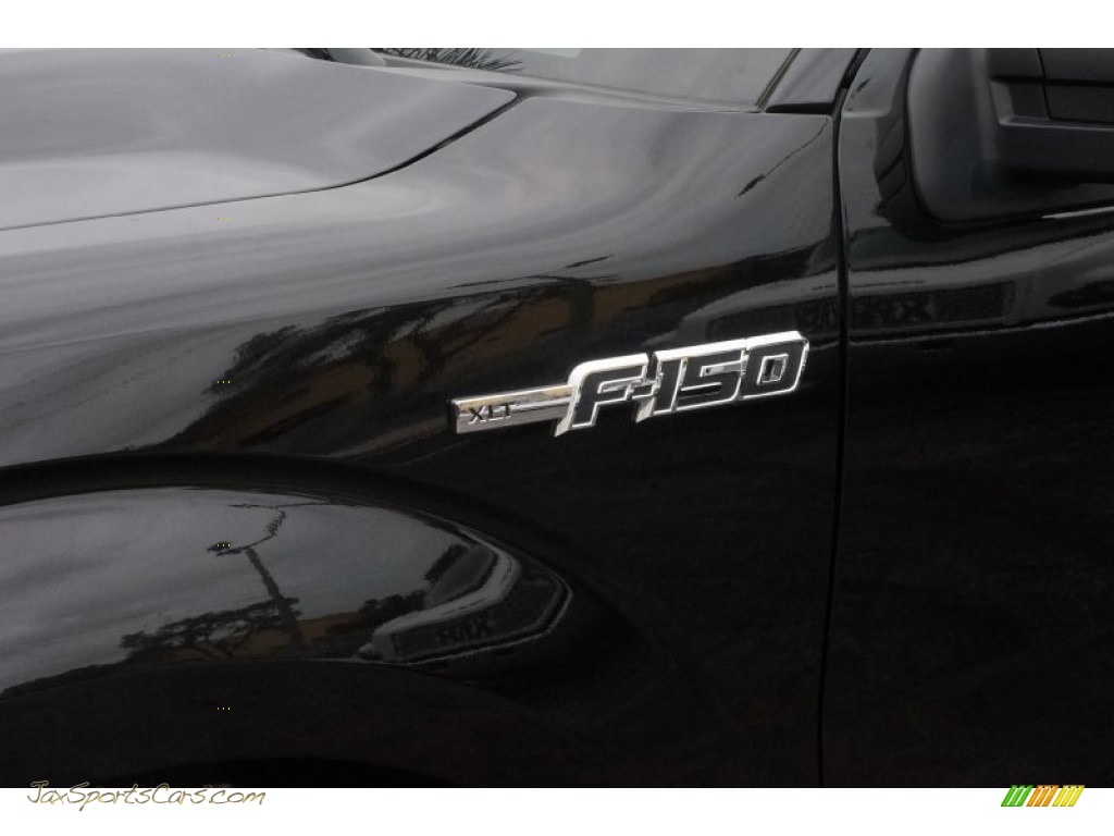 2013 F150 XLT SuperCab - Tuxedo Black Metallic / Adobe photo #10