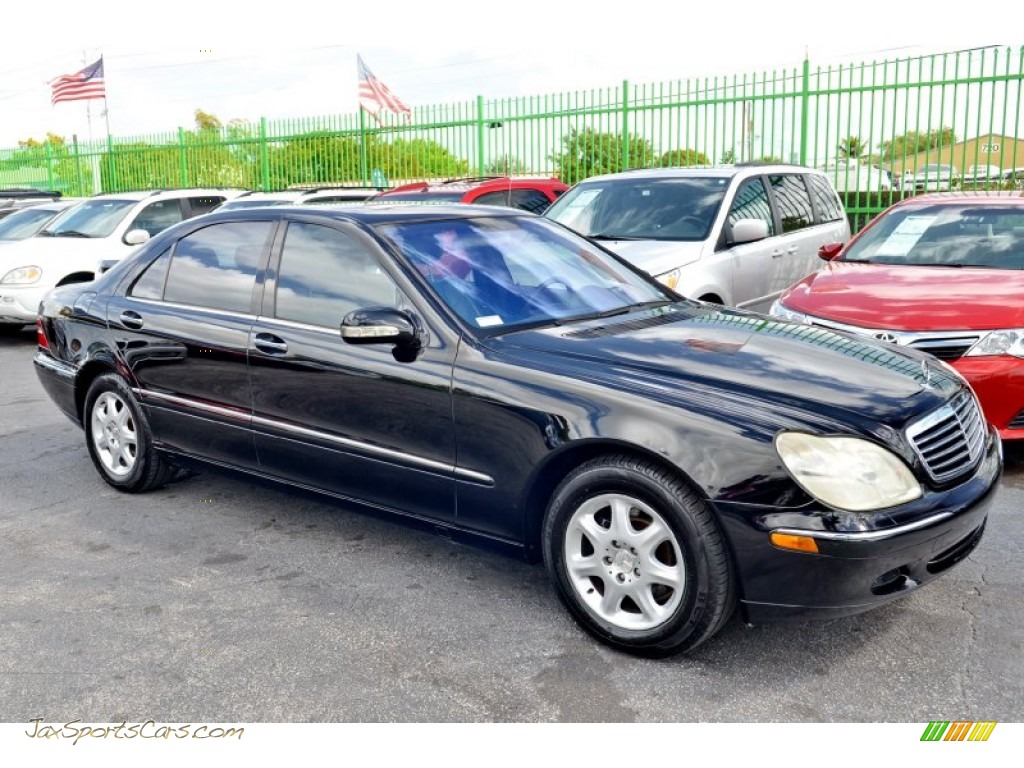 2002 S 500 Sedan - Black / Charcoal photo #4