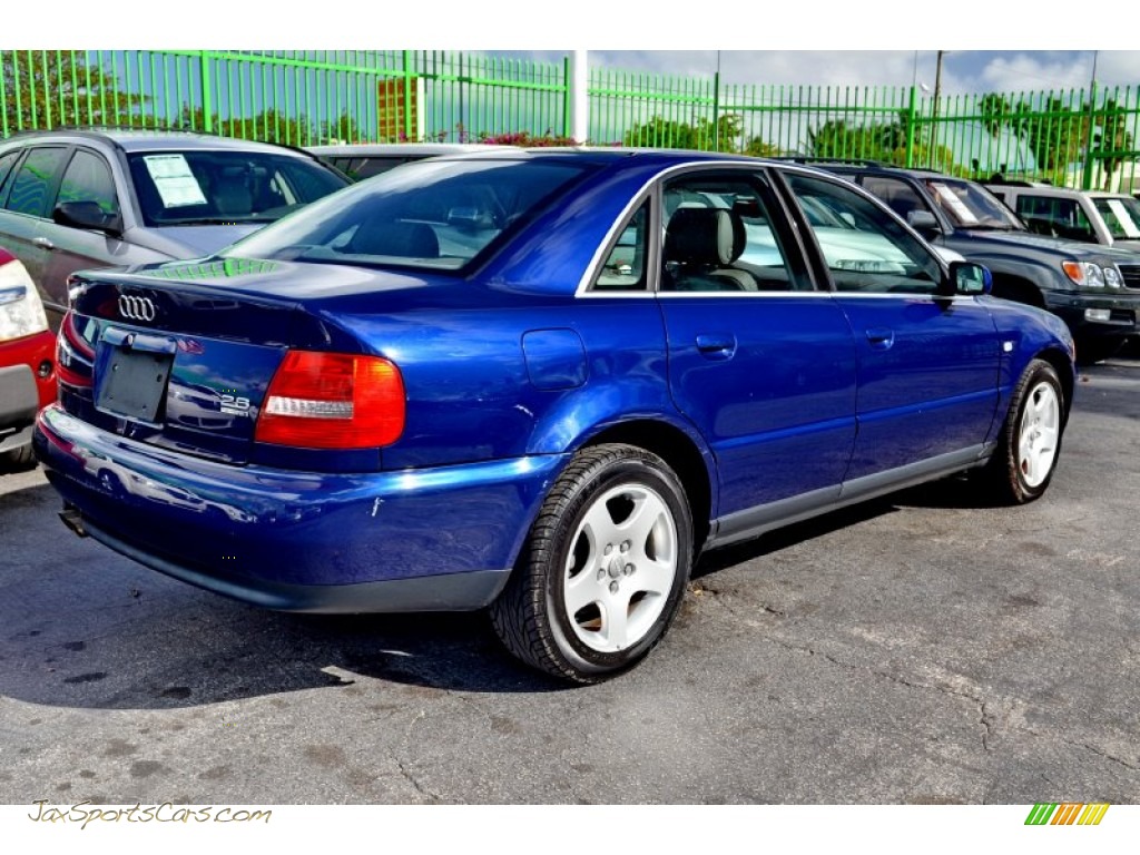 2001 A4 2.8 quattro Sedan - Pelican Blue Metallic / Opal Grey photo #7