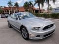 Ford Mustang V6 Premium Coupe Ingot Silver photo #1