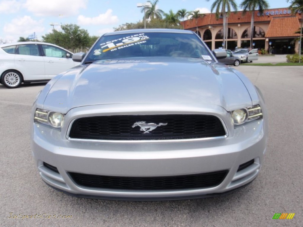 2014 Mustang V6 Premium Coupe - Ingot Silver / Charcoal Black photo #15