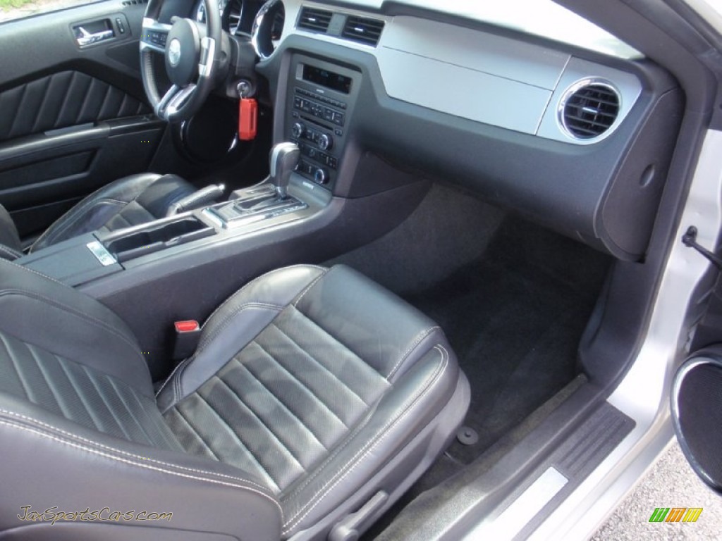 2014 Mustang V6 Premium Coupe - Ingot Silver / Charcoal Black photo #27