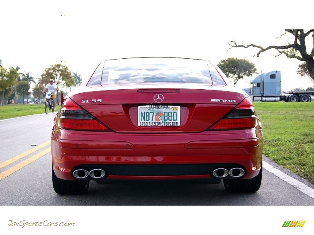 2006 SL 55 AMG Roadster - Mars Red / AMG Charcoal photo #9