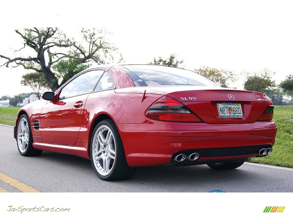 2006 SL 55 AMG Roadster - Mars Red / AMG Charcoal photo #10