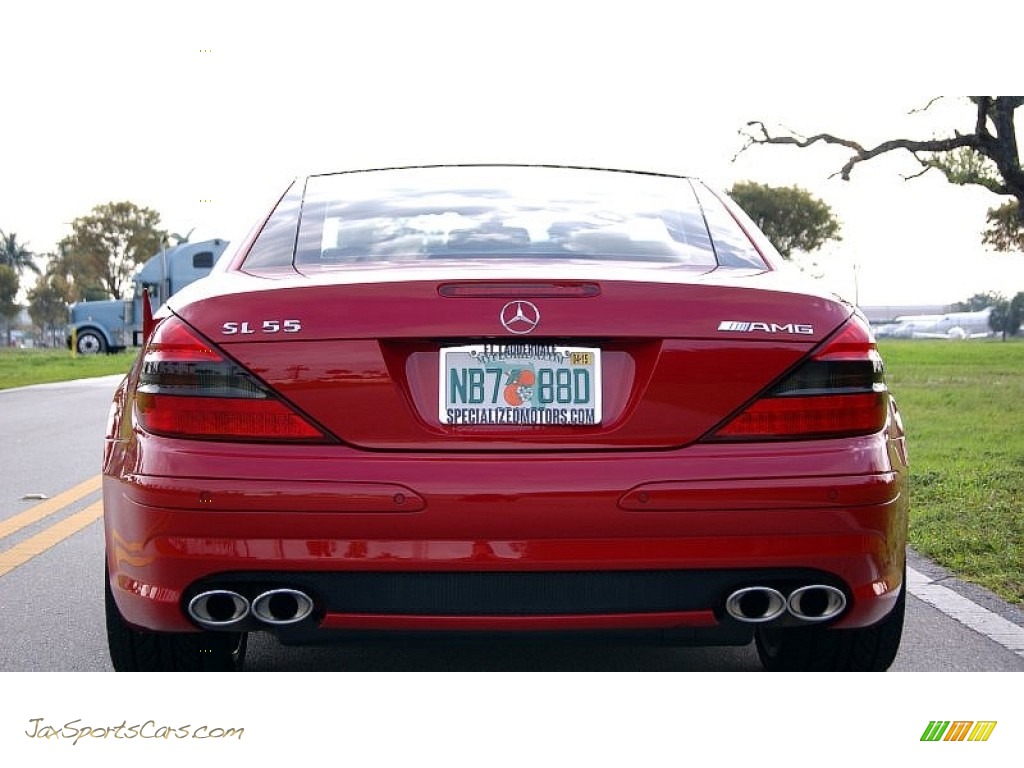 2006 SL 55 AMG Roadster - Mars Red / AMG Charcoal photo #11