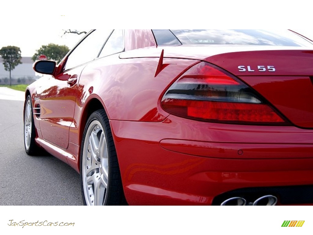 2006 SL 55 AMG Roadster - Mars Red / AMG Charcoal photo #33