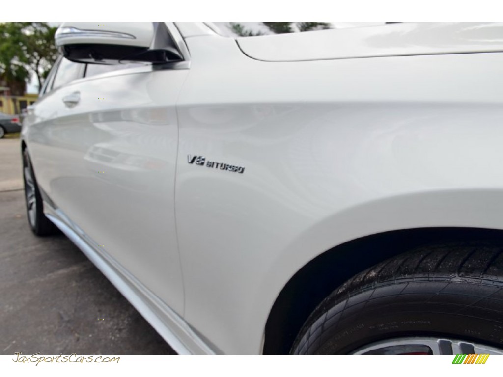 2015 S 63 AMG 4Matic Sedan - Diamond White Metallic / Porcelain/Black photo #45