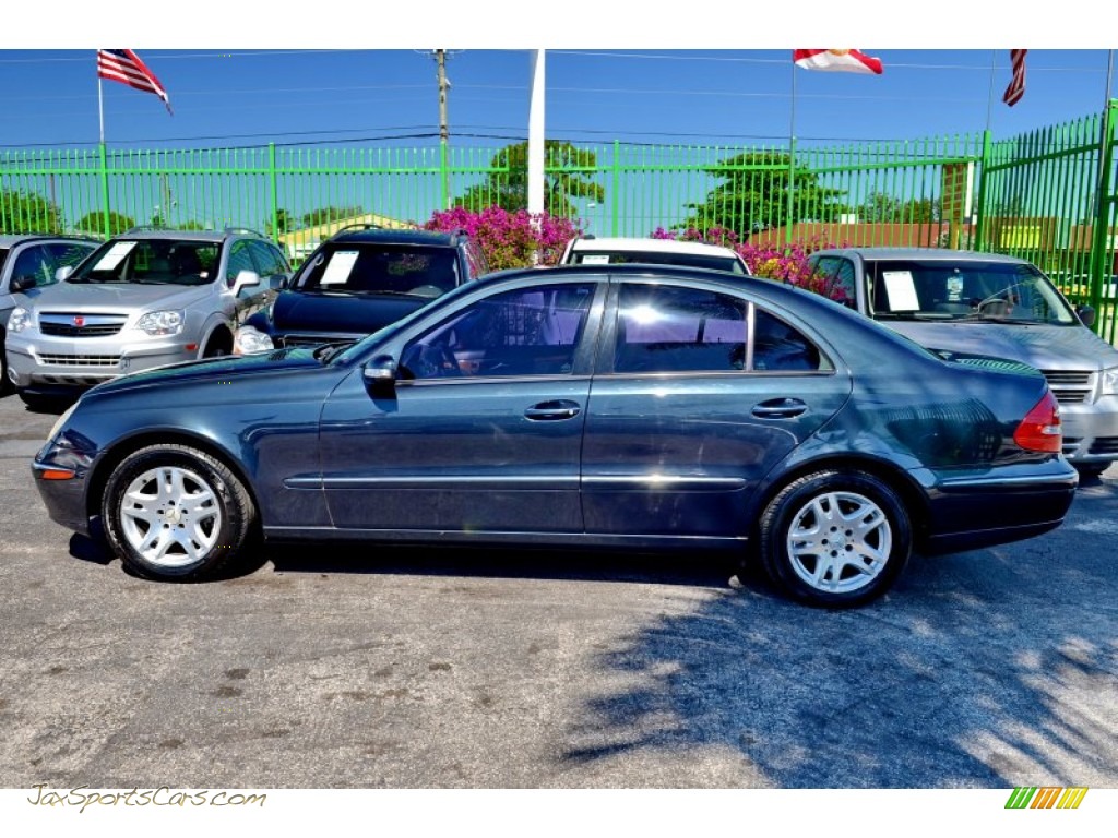 2003 E 500 Sedan - Capri Blue Metallic / Ash Grey photo #6