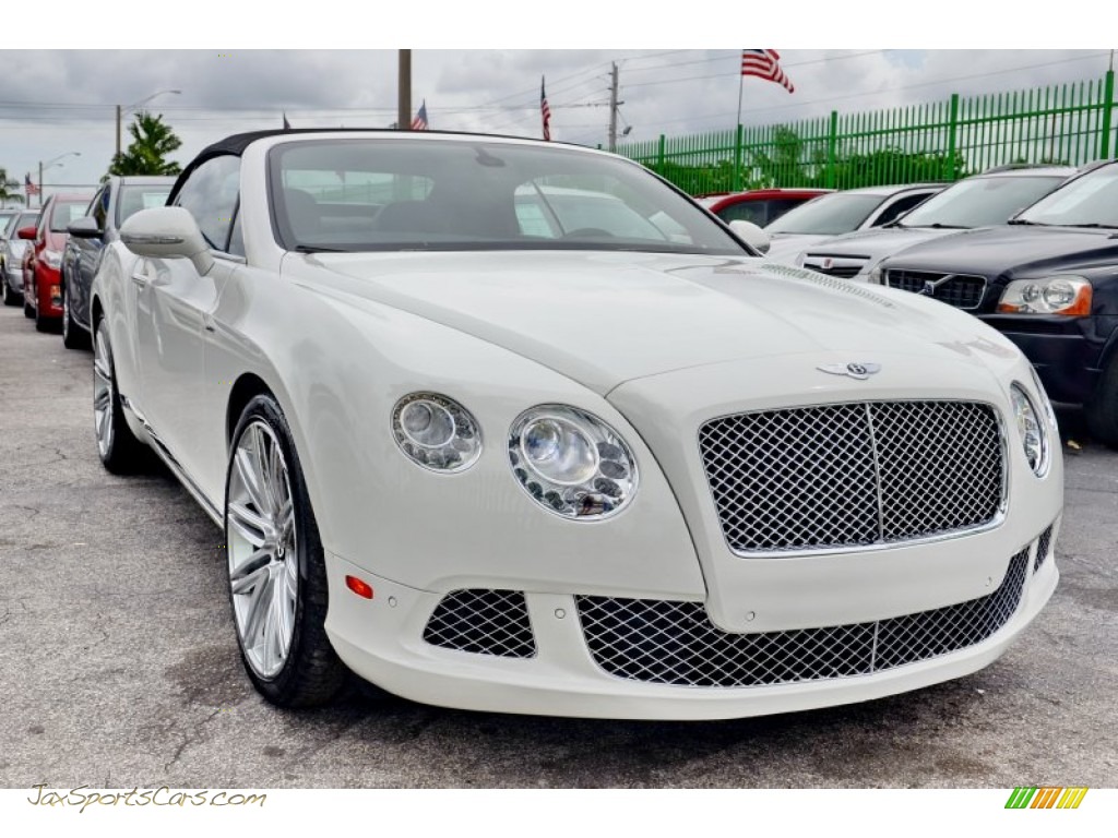 2014 Continental GTC Speed - Arctica White / Red photo #5