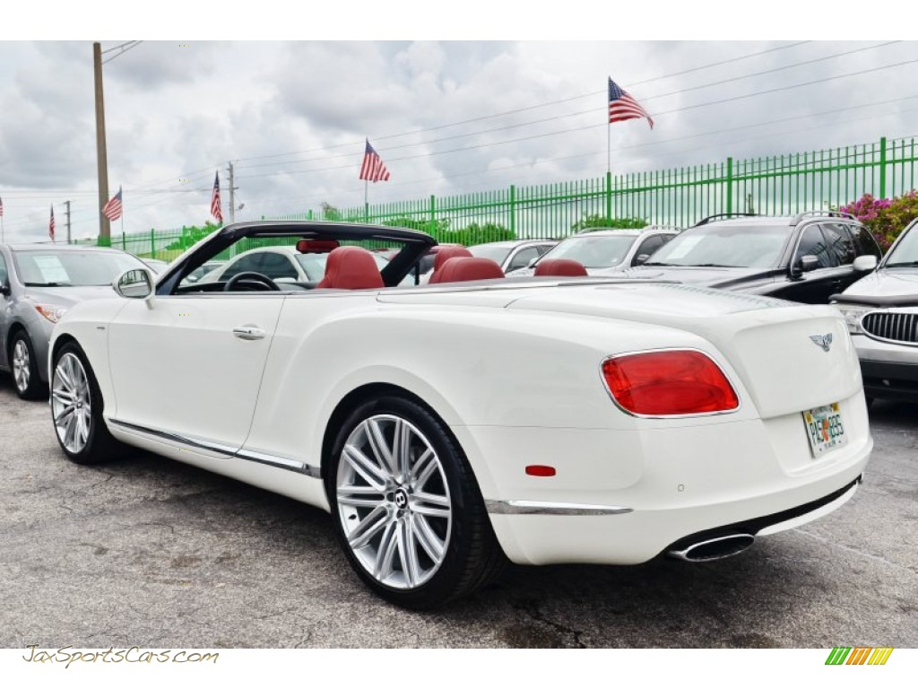 2014 Continental GTC Speed - Arctica White / Red photo #72