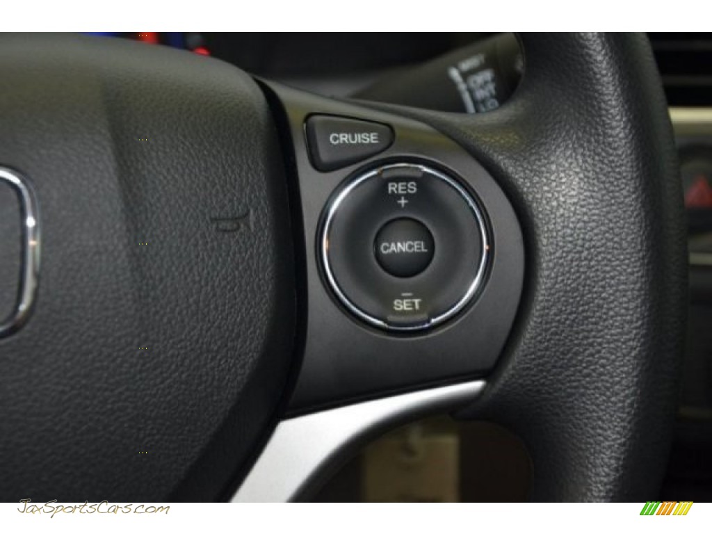 2015 Civic LX Sedan - Crystal Black Pearl / Gray photo #20