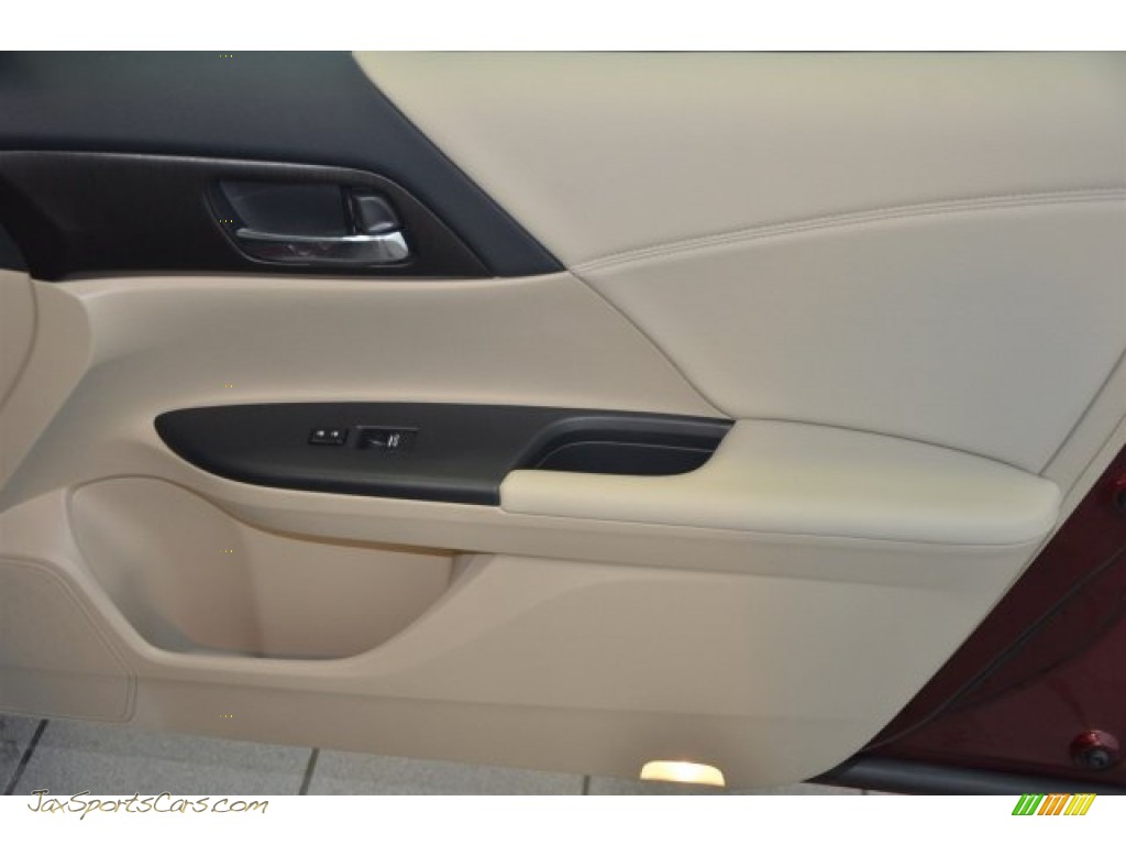 2015 Accord EX-L Sedan - Basque Red Pearl II / Ivory photo #32