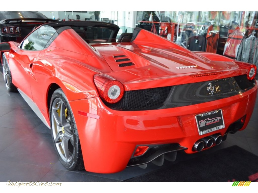 2012 458 Spider - Rosso Corsa (Red) / Charcoal photo #6