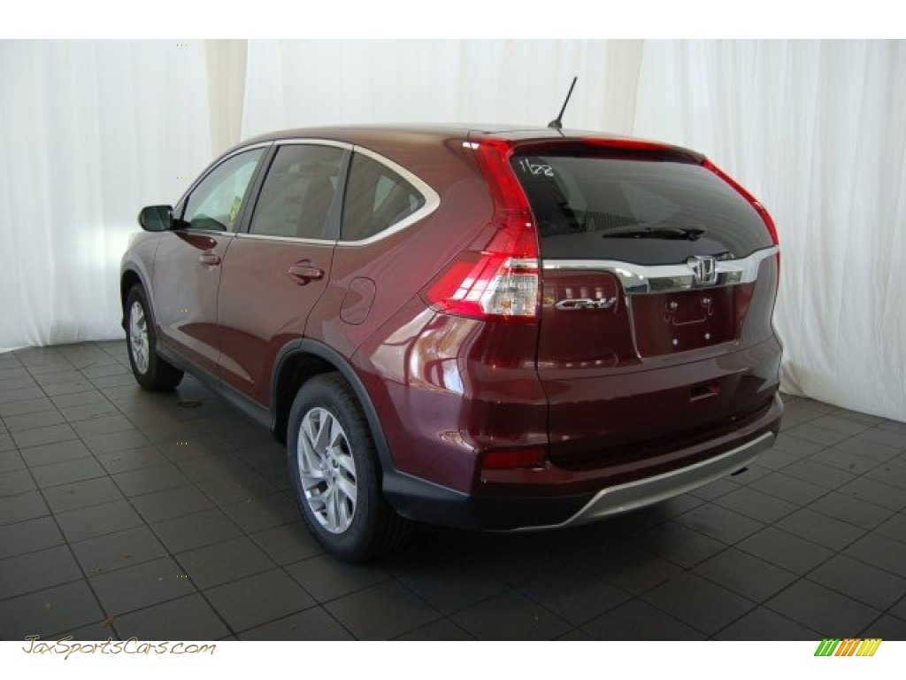 2015 CR-V EX - Basque Red Pearl II / Gray photo #7