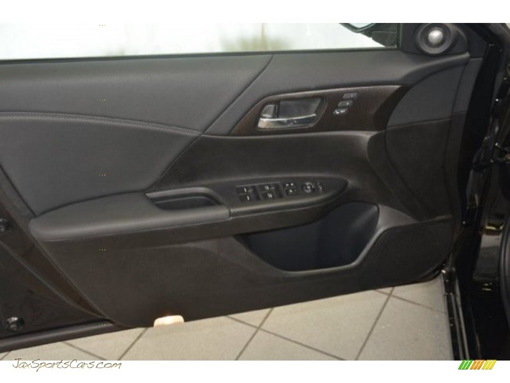 2015 Accord EX-L Sedan - Crystal Black Pearl / Black photo #8