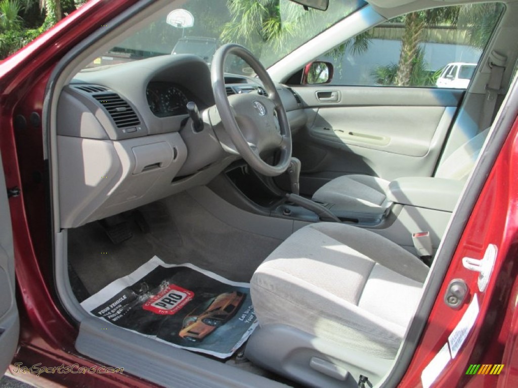 2002 Camry XLE - Salsa Red Pearl / Stone photo #9