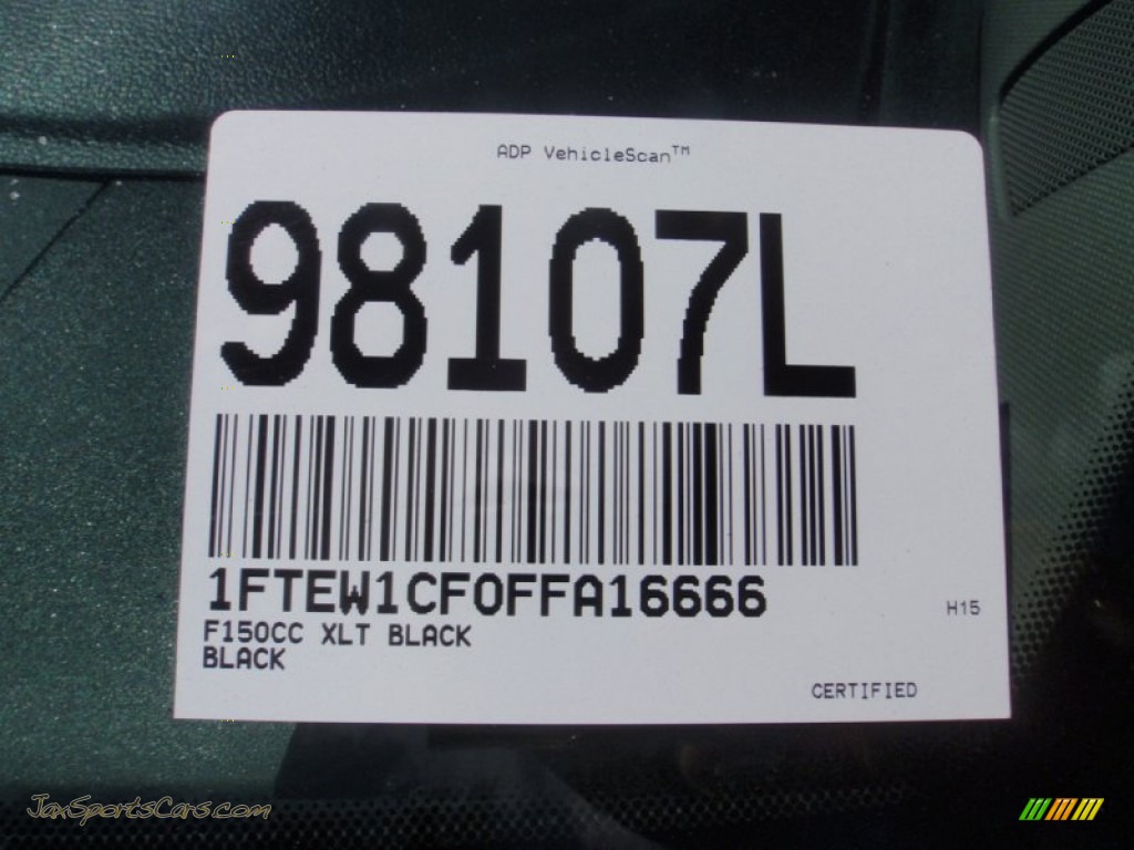 2015 F150 XLT SuperCrew - Tuxedo Black Metallic / Medium Earth Gray photo #33