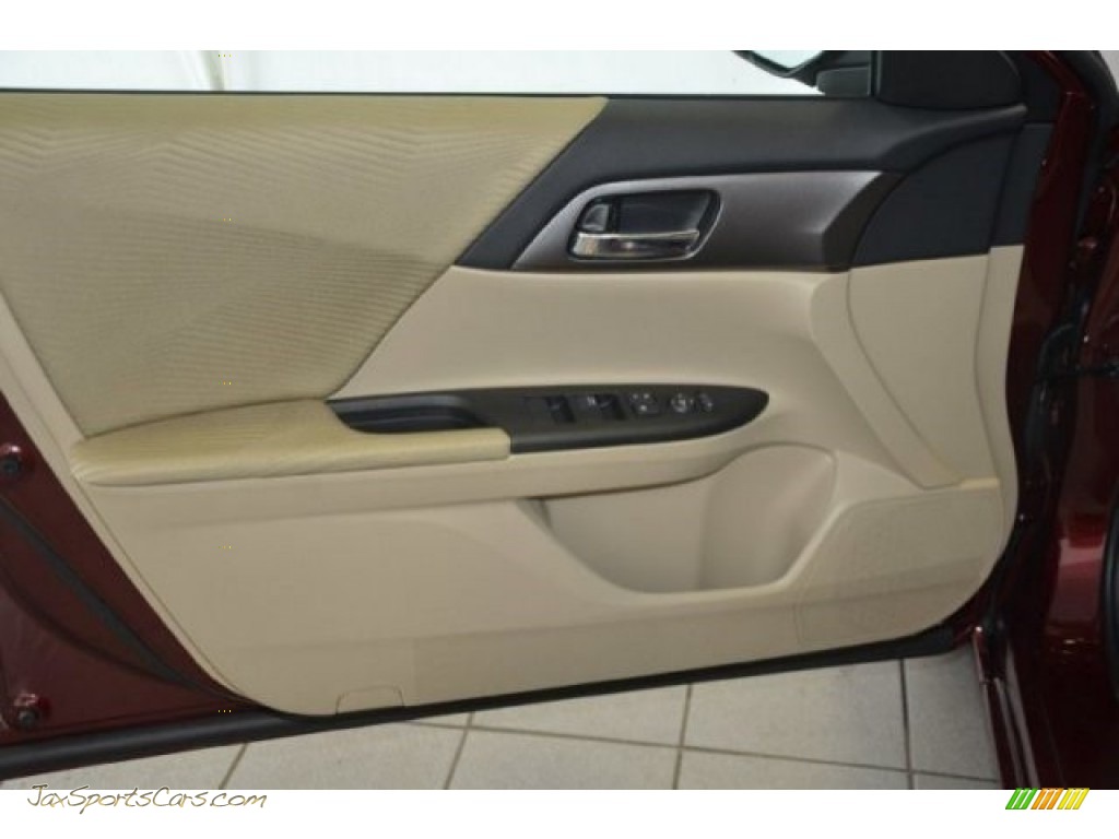 2015 Accord LX Sedan - Basque Red Pearl II / Ivory photo #8