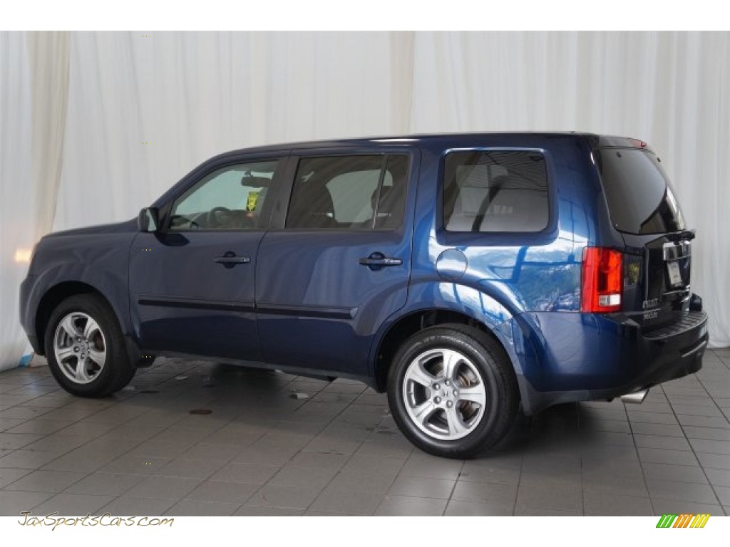 2013 Honda Pilot Ex L In Obsidian Blue Pearl Photo 8 028357 Jax