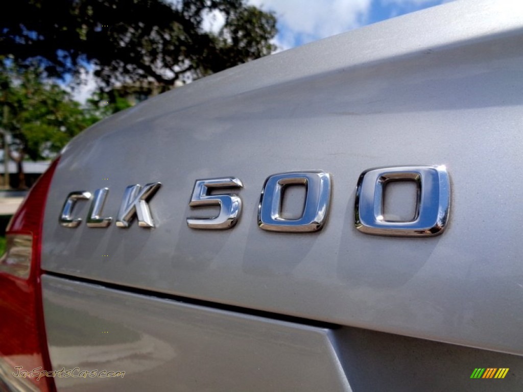 2003 CLK 500 Coupe - Brilliant Silver Metallic / Stone photo #50