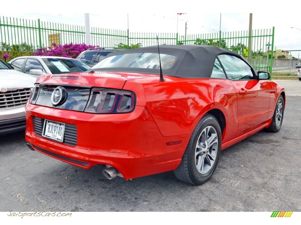 2014 Mustang V6 Premium Convertible - Race Red / Charcoal Black photo #8