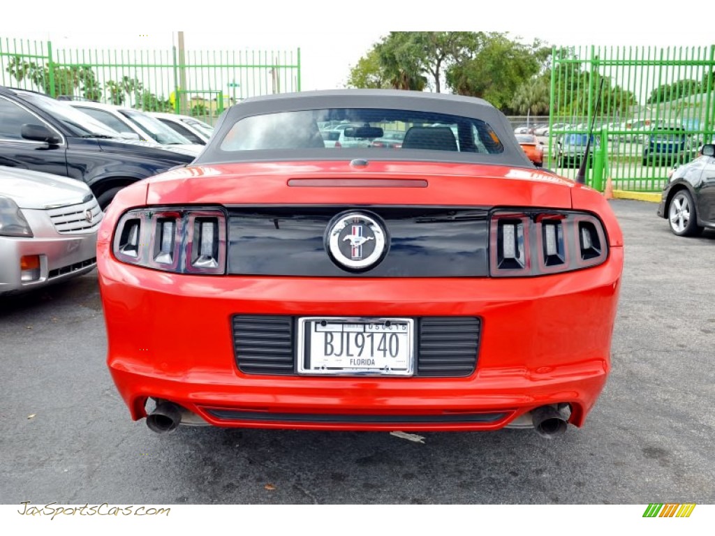 2014 Mustang V6 Premium Convertible - Race Red / Charcoal Black photo #10