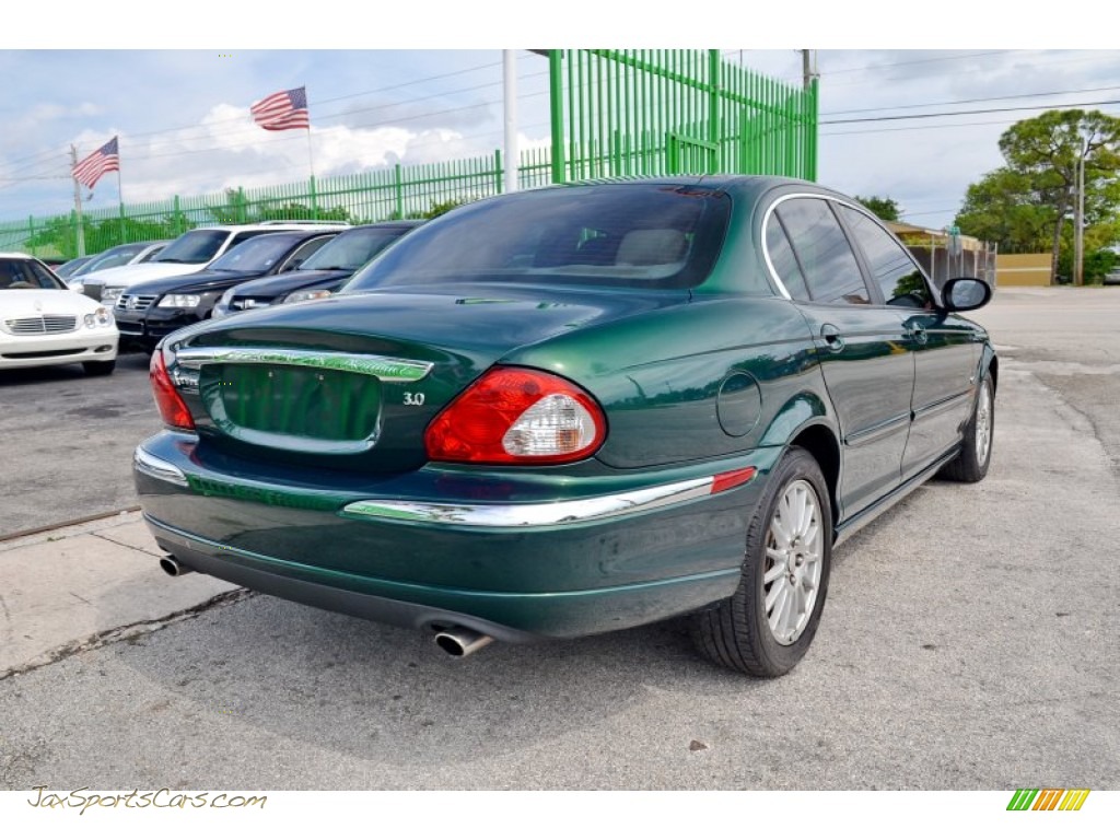 2006 X-Type 3.0 - Jaguar Racing Green Metallic / Champagne photo #31
