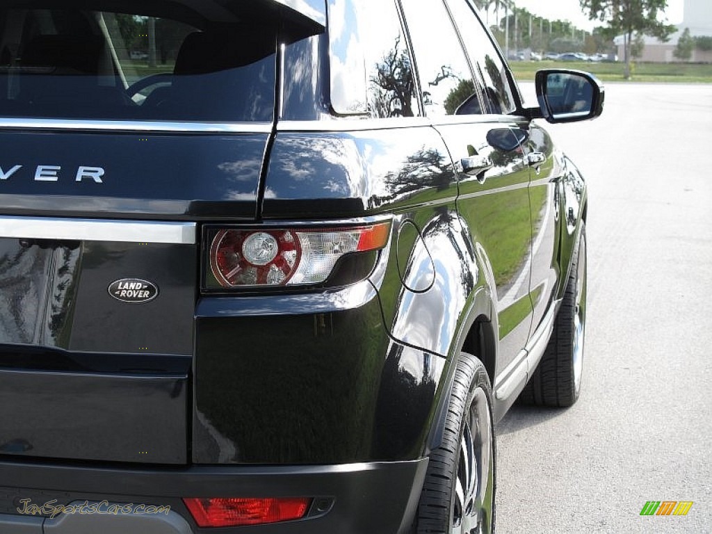 2012 Range Rover Evoque Prestige - Sumatra Black Metallic / Ebony photo #13