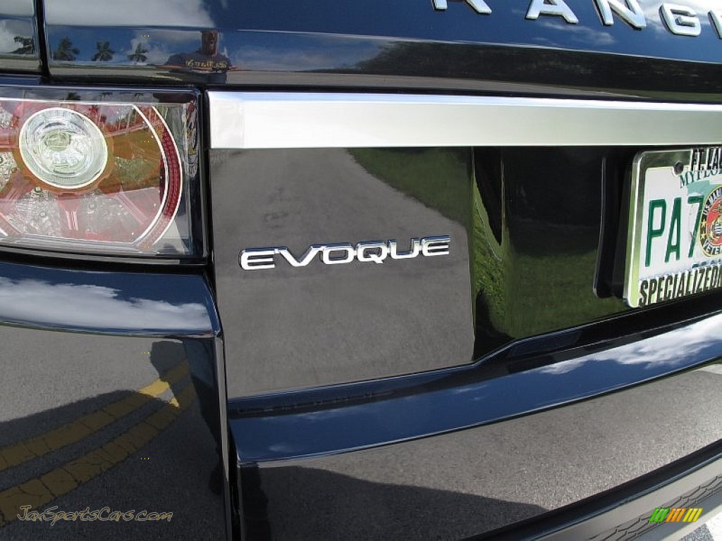 2012 Range Rover Evoque Prestige - Sumatra Black Metallic / Ebony photo #17