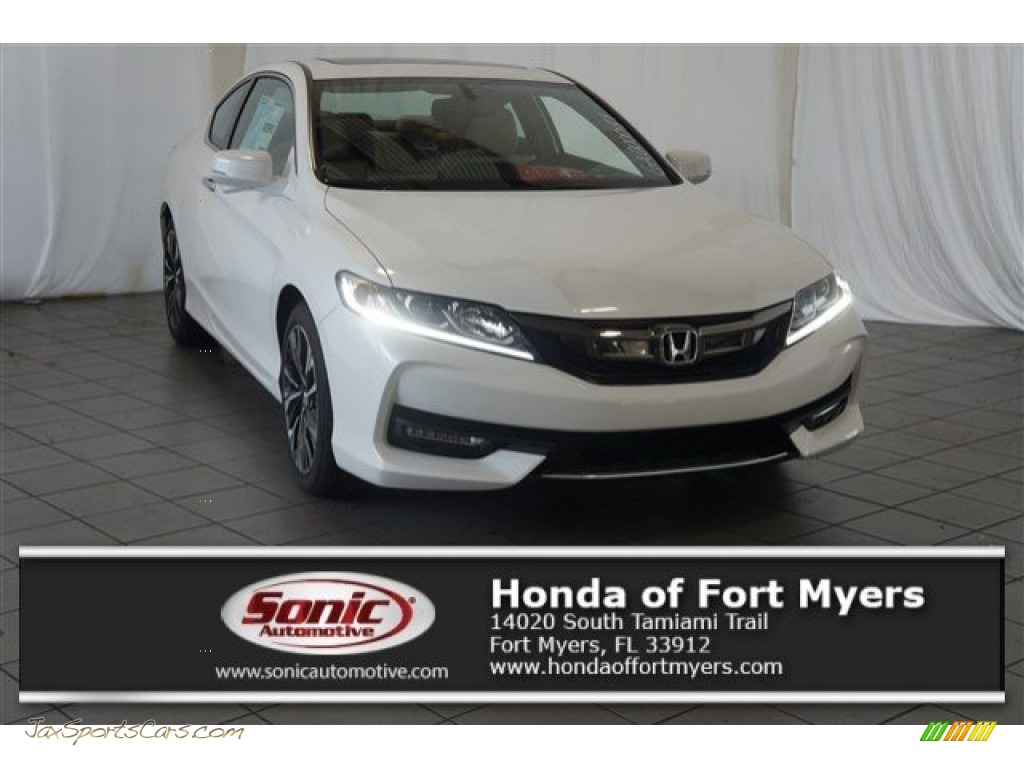 2016 Accord EX-L V6 Coupe - White Orchid Pearl / Ivory photo #1