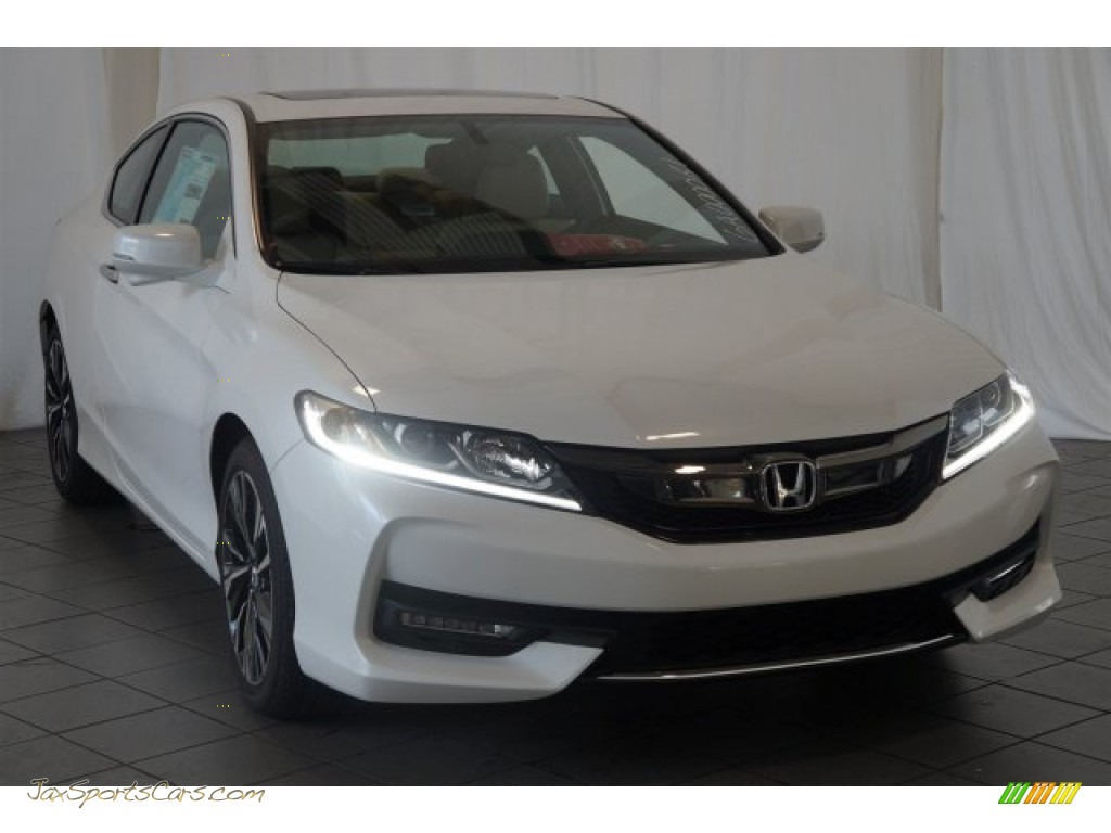 2016 Accord EX-L V6 Coupe - White Orchid Pearl / Ivory photo #2
