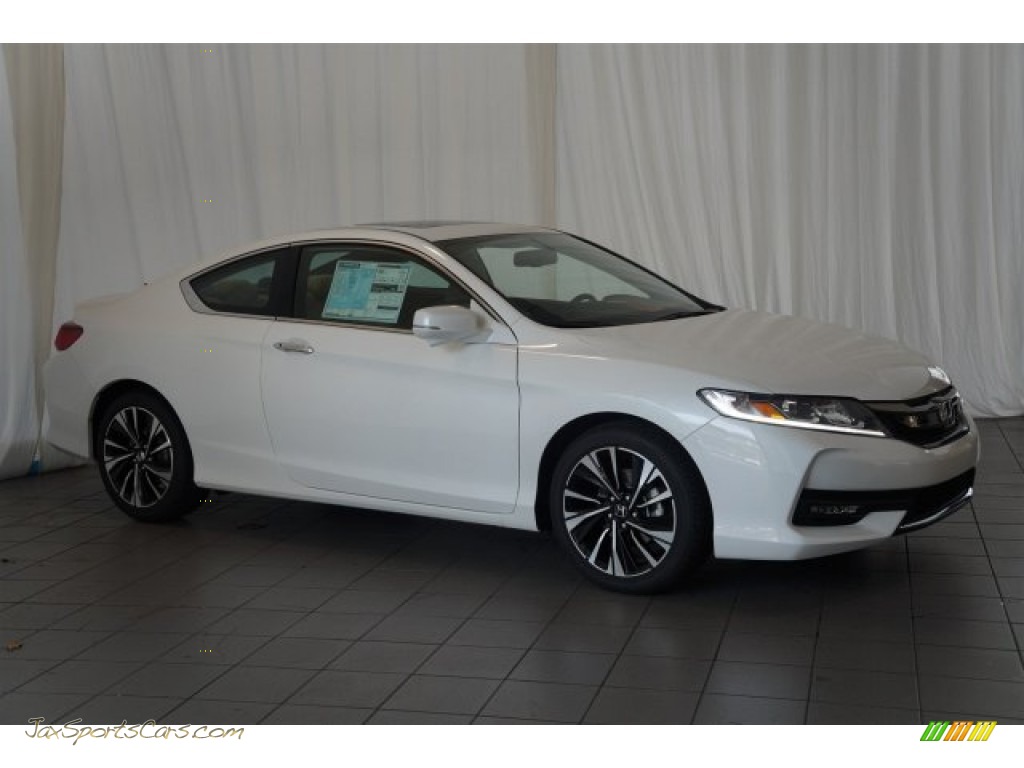 2016 Accord EX-L V6 Coupe - White Orchid Pearl / Ivory photo #5