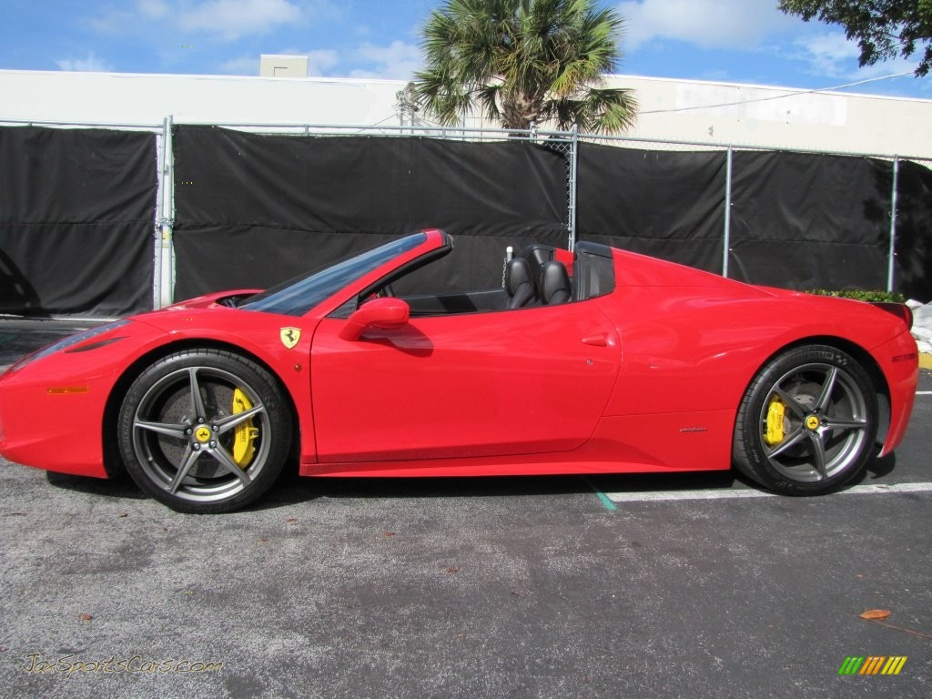 2012 458 Spider - Rosso Corsa (Red) / Charcoal photo #5