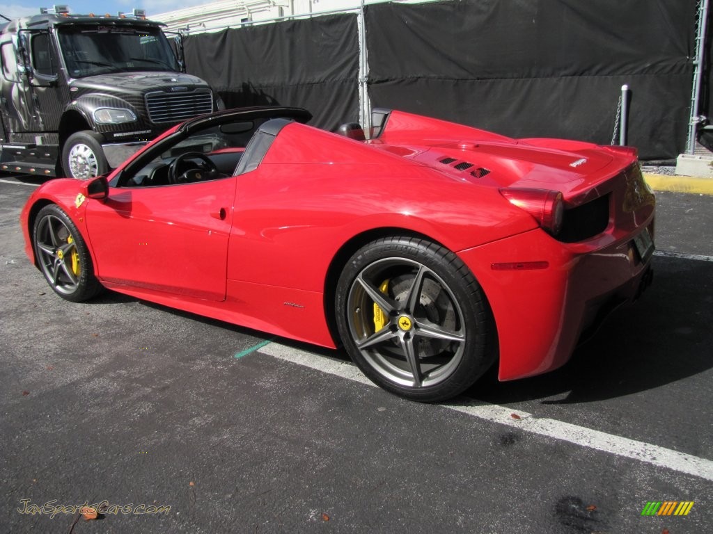 2012 458 Spider - Rosso Corsa (Red) / Charcoal photo #6