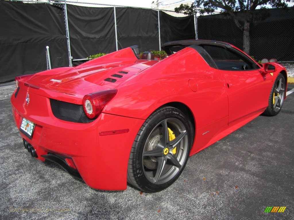 2012 458 Spider - Rosso Corsa (Red) / Charcoal photo #23