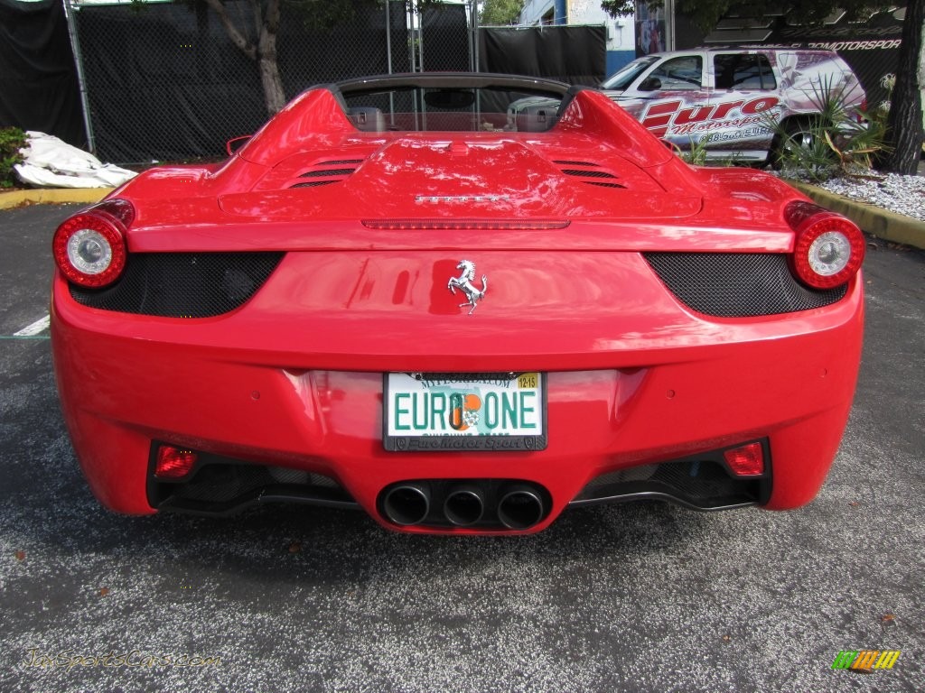 2012 458 Spider - Rosso Corsa (Red) / Charcoal photo #29