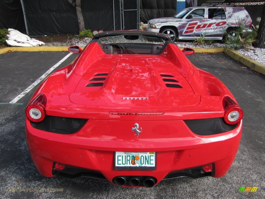 2012 458 Spider - Rosso Corsa (Red) / Charcoal photo #30