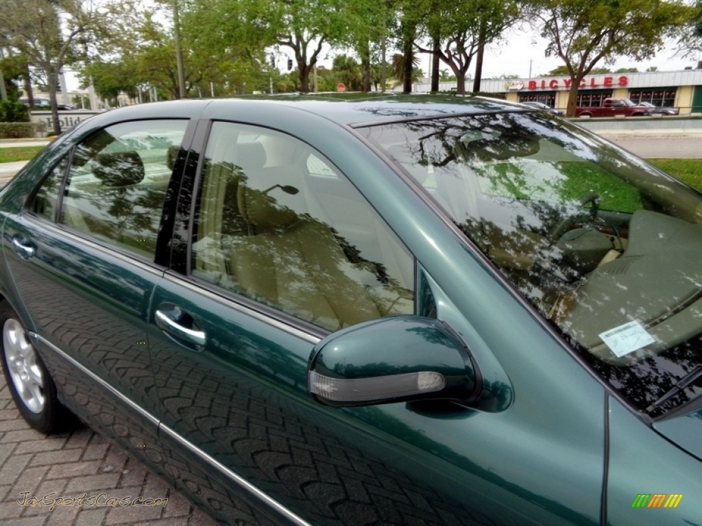 2000 S 430 Sedan - Aspen Green Metallic / Java photo #17