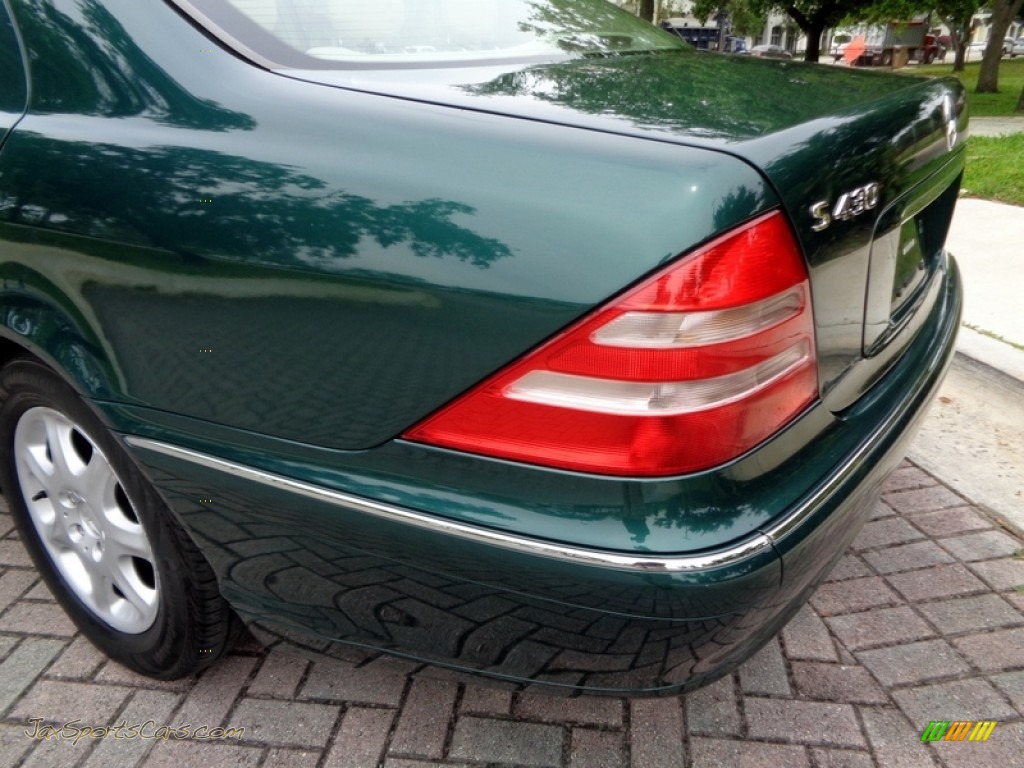 2000 S 430 Sedan - Aspen Green Metallic / Java photo #47