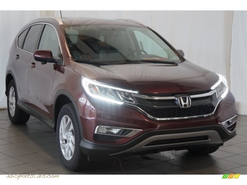 2016 CR-V EX-L - Basque Red Pearl II / Gray photo #2