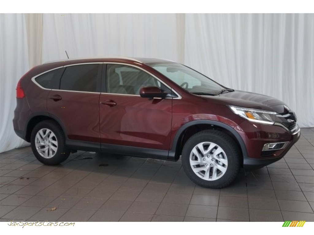 2016 CR-V EX-L - Basque Red Pearl II / Gray photo #5