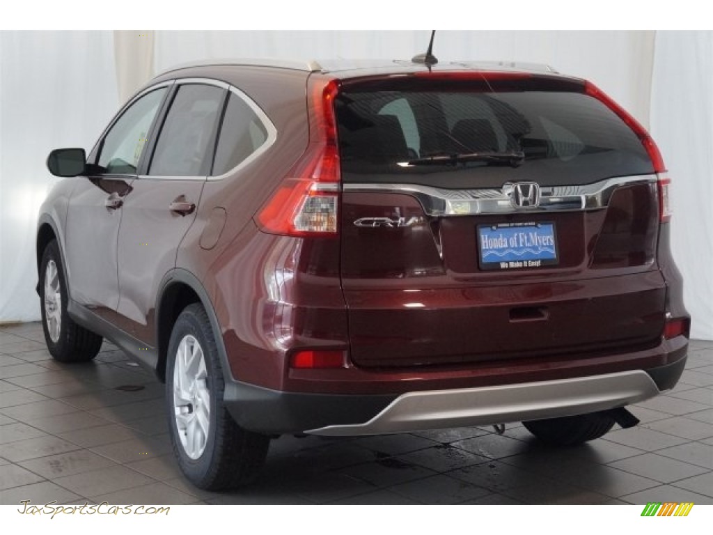 2016 CR-V EX-L - Basque Red Pearl II / Gray photo #6
