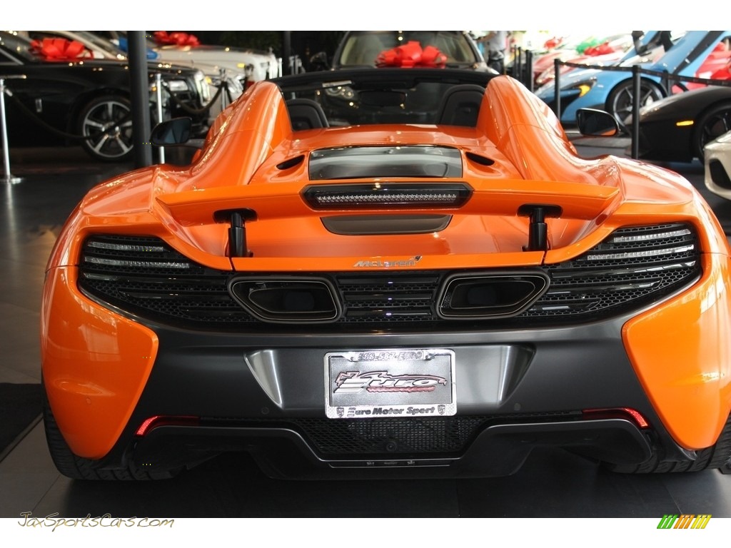 2015 650S Spyder - McLaren Orange / Carbon Black photo #27