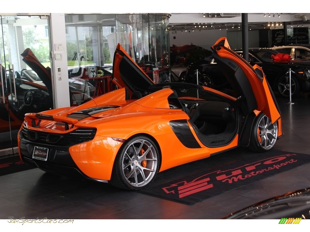 2015 650S Spyder - McLaren Orange / Carbon Black photo #48