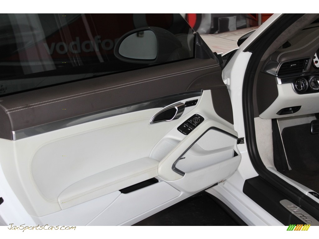 2014 911 Turbo Coupe - White / Black/Platinum Grey photo #10