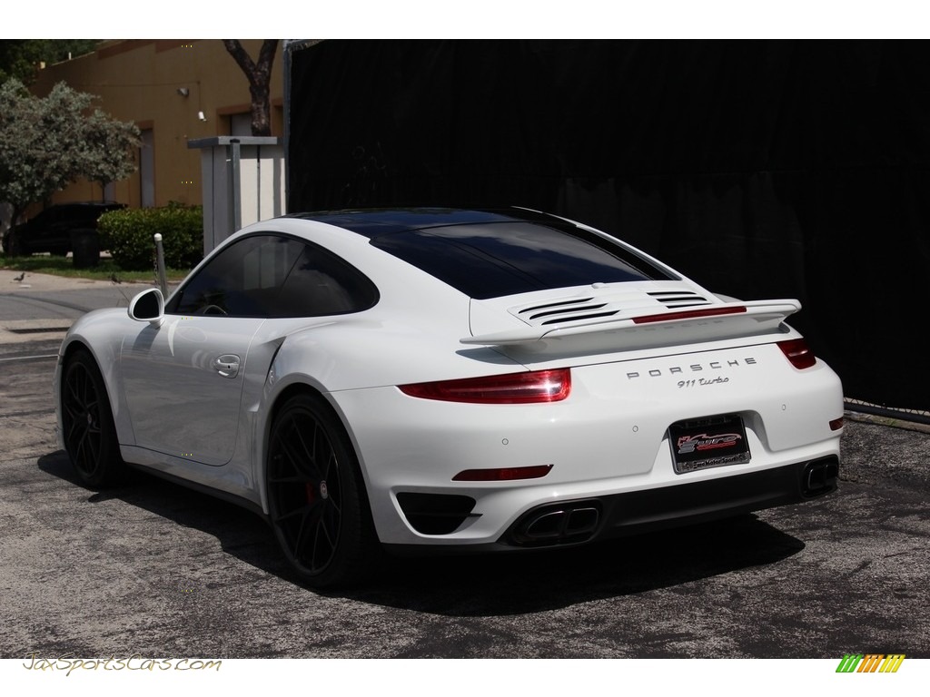 2014 911 Turbo Coupe - White / Black/Platinum Grey photo #25