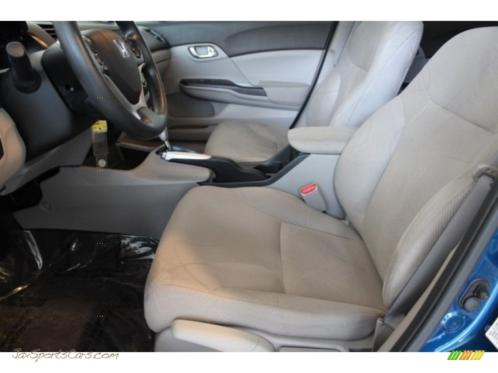 2012 Civic EX Sedan - Dyno Blue Pearl / Gray photo #9