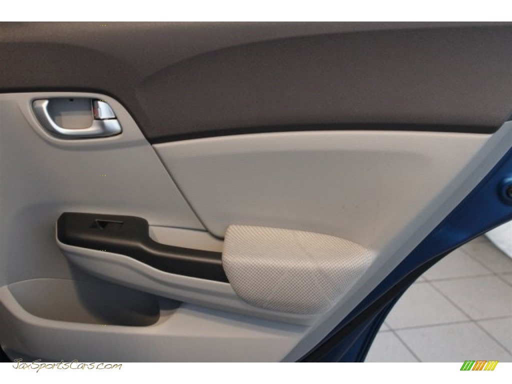 2012 Civic EX Sedan - Dyno Blue Pearl / Gray photo #26