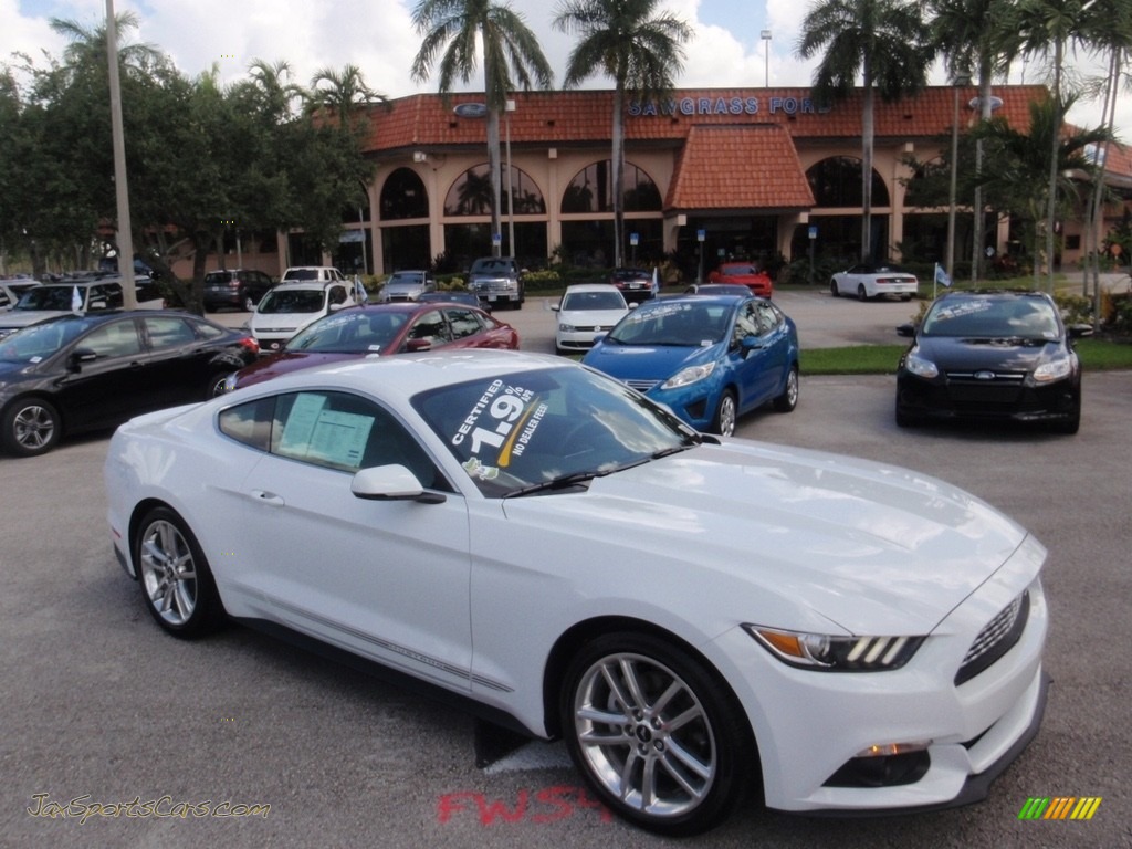 Oxford White / Ebony Ford Mustang EcoBoost Premium Coupe