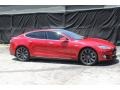 Tesla Model S P85D Performance Red Multi-Coat photo #7